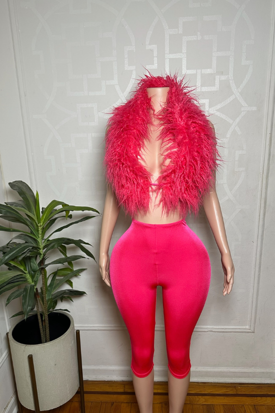 High Waist Capri Mix 4 Black 6 cream