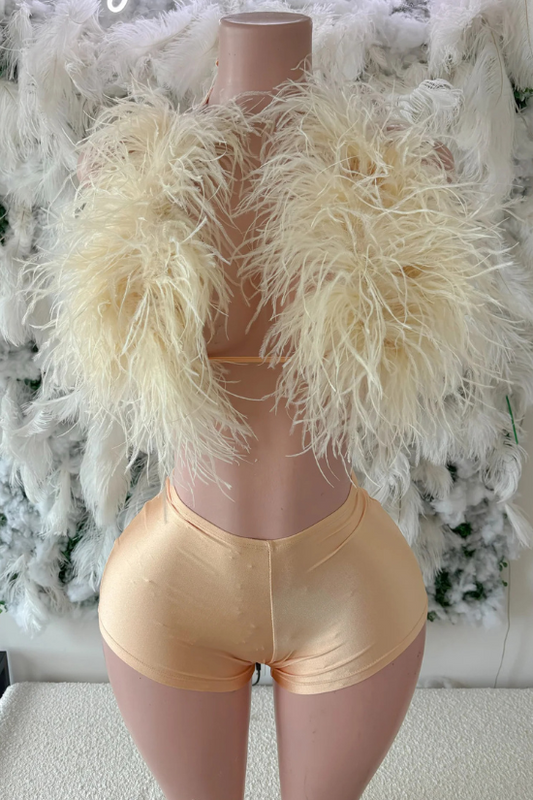 Ostrich Feather Set  Shorts